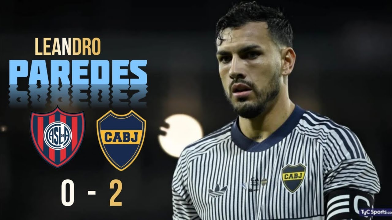 Leandro Paredes Vs San Lorenzo - Torneo Clausura Argentino 2026 Boca Juniors 2-0 San Lorenzo 