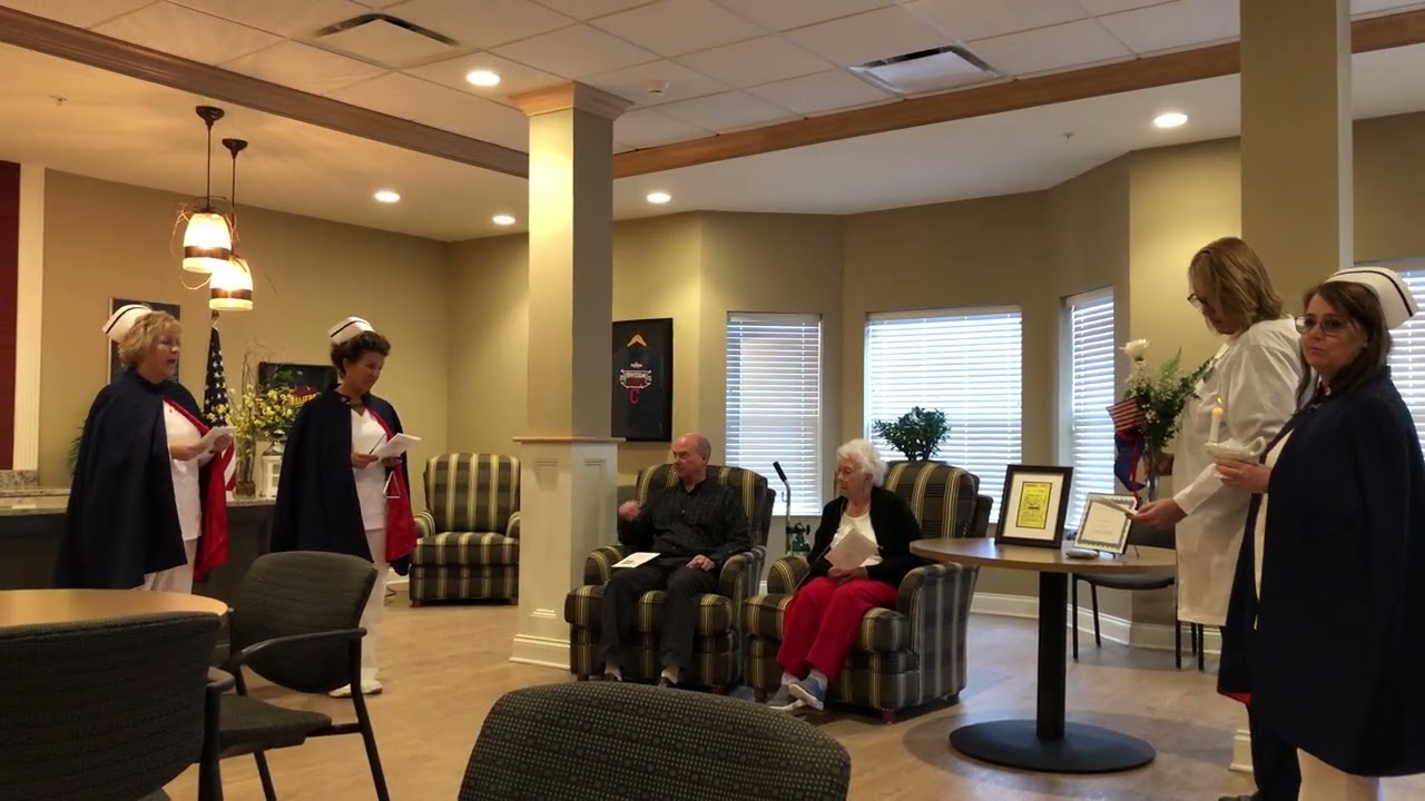 Living Nurse Nightingale Tribute with Nurse Honor Guards by Northeast Ohio Nurse Honor Guard.