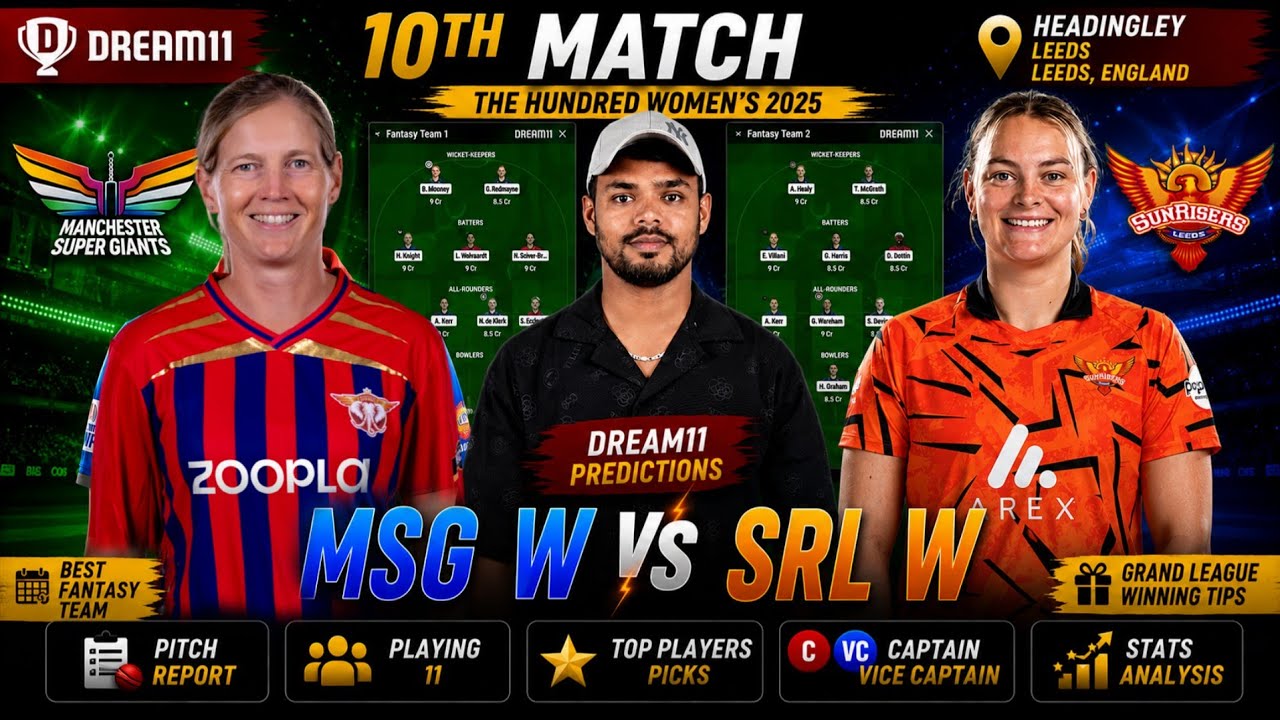SUL W vs MO W Dream11 Team Today | Match 10 | Captain & Vice Captain | The Hundred Women 2026