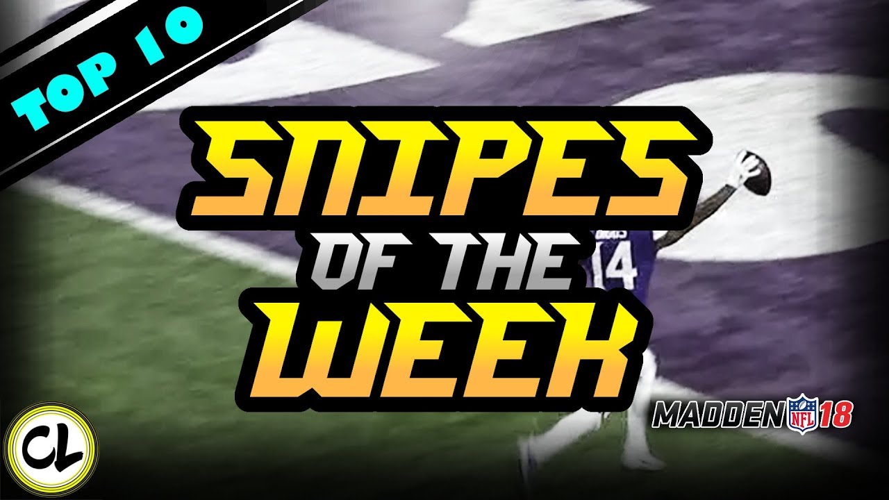 The Most Insane Snipe You Will Ever See! Top Ten Snipes of the Week! Madden 18 Ultimate Team