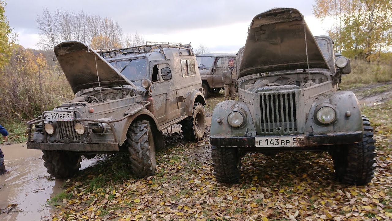 OFF ROAD. Старое село. ГАЗ-69, УАЗы. Nortec ET-500 35x11,5 R16.