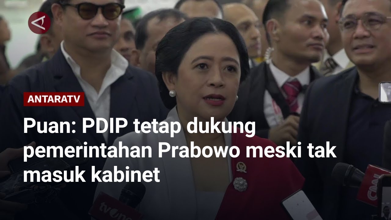 Puan: PDIP tetap dukung pemerintahan Prabowo meski tak masuk kabinet