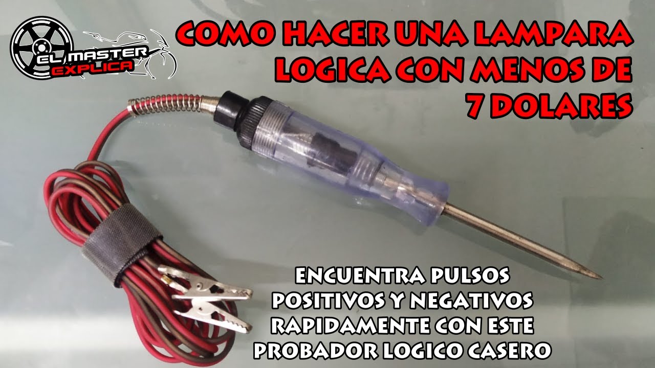 Como Hacer Un Probador Lampara Lógica | tutorial hágalo usted mismo en su canton 😁👍