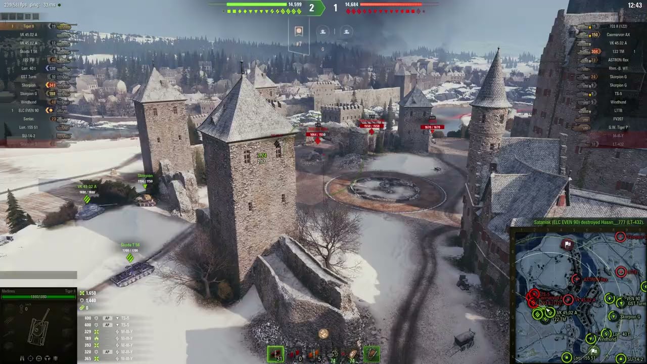 🐯 Tiger II UWOLNIONY 7,252 Obrażeń na Erlenberg | 5 Kills &bull; 1,440 Blocked | World of Tanks 2.3.1.0