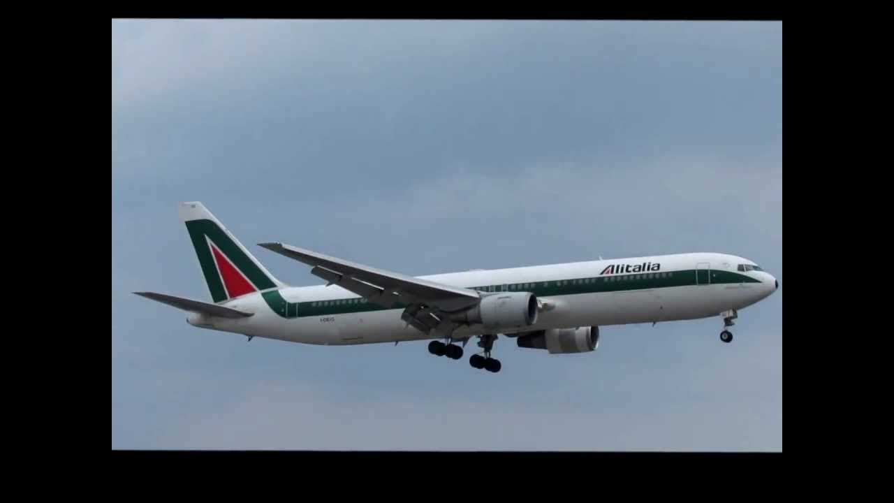 Alitalia 767 I-DEIG 'Francesco Agello' Landing at Toronto YYZ