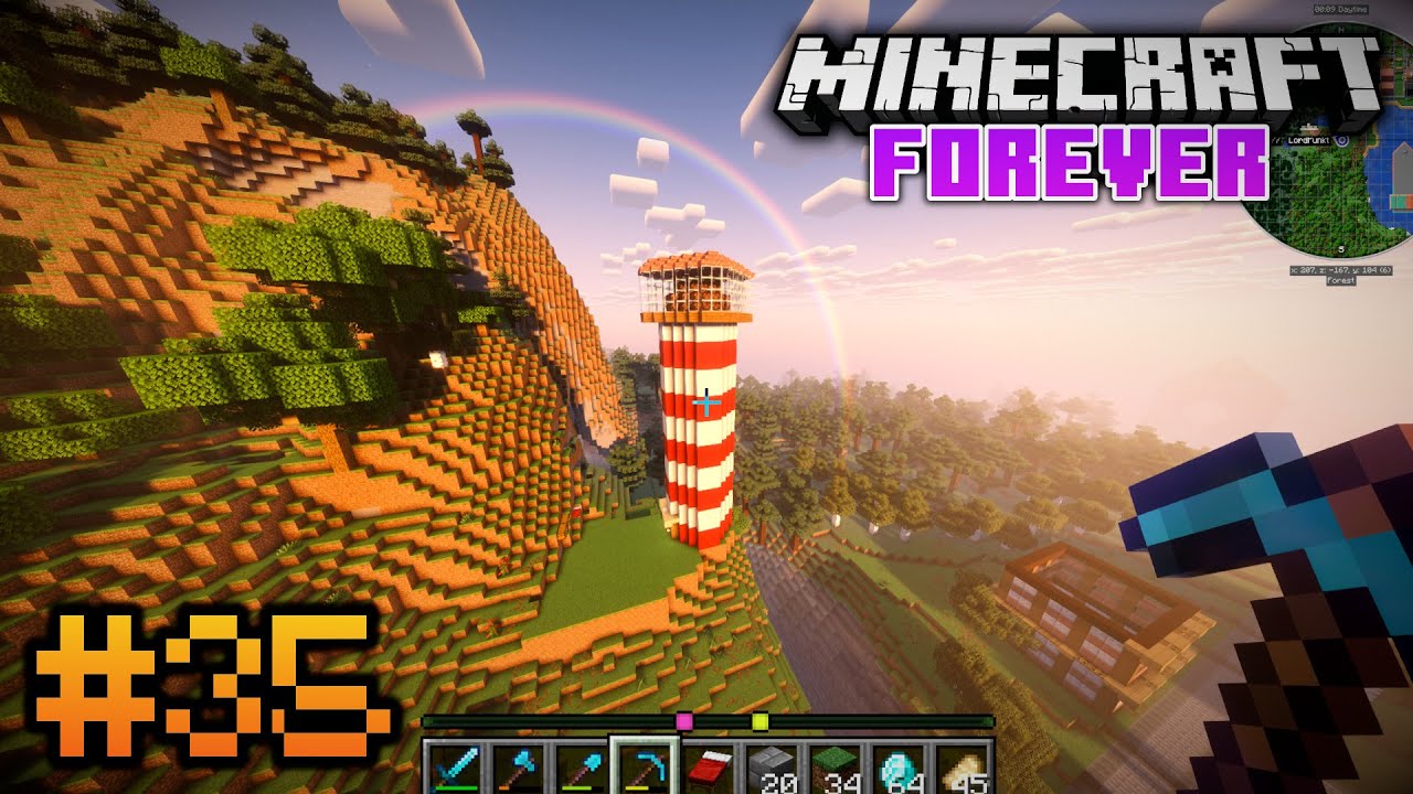 Der Leuchtturm in Minecraft ist Fertig gebaut! |Let's Play Minecraft Folge 35