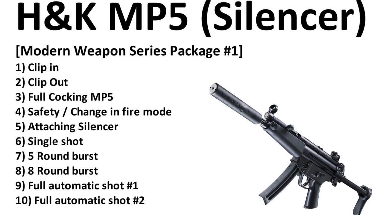 Royalty Free - H&K MP5 (Silencer) - Sound Effects - HQ