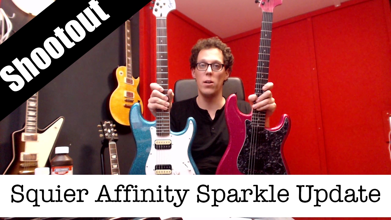Is modifying a Squier Affinity Strat worth it? The Blue Sparkle vs Pinky