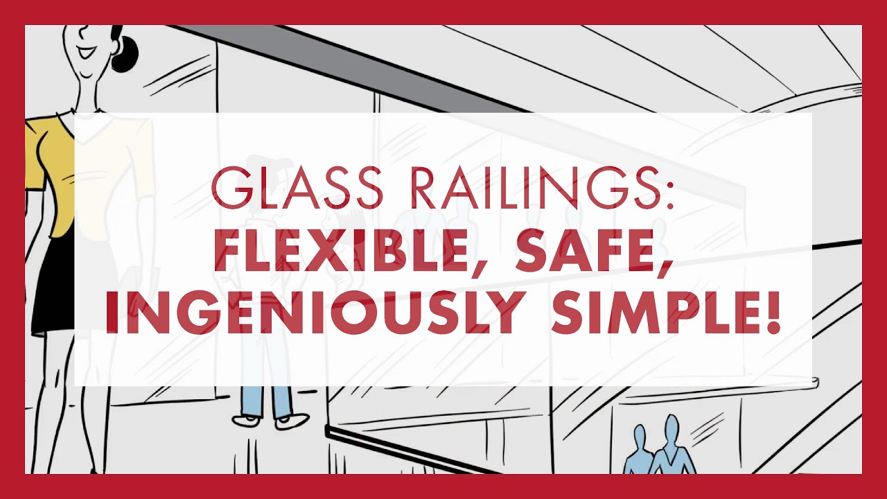Glass railing installation GM RAILING from Glas Marte: flexible, safe, ingeniously simple!