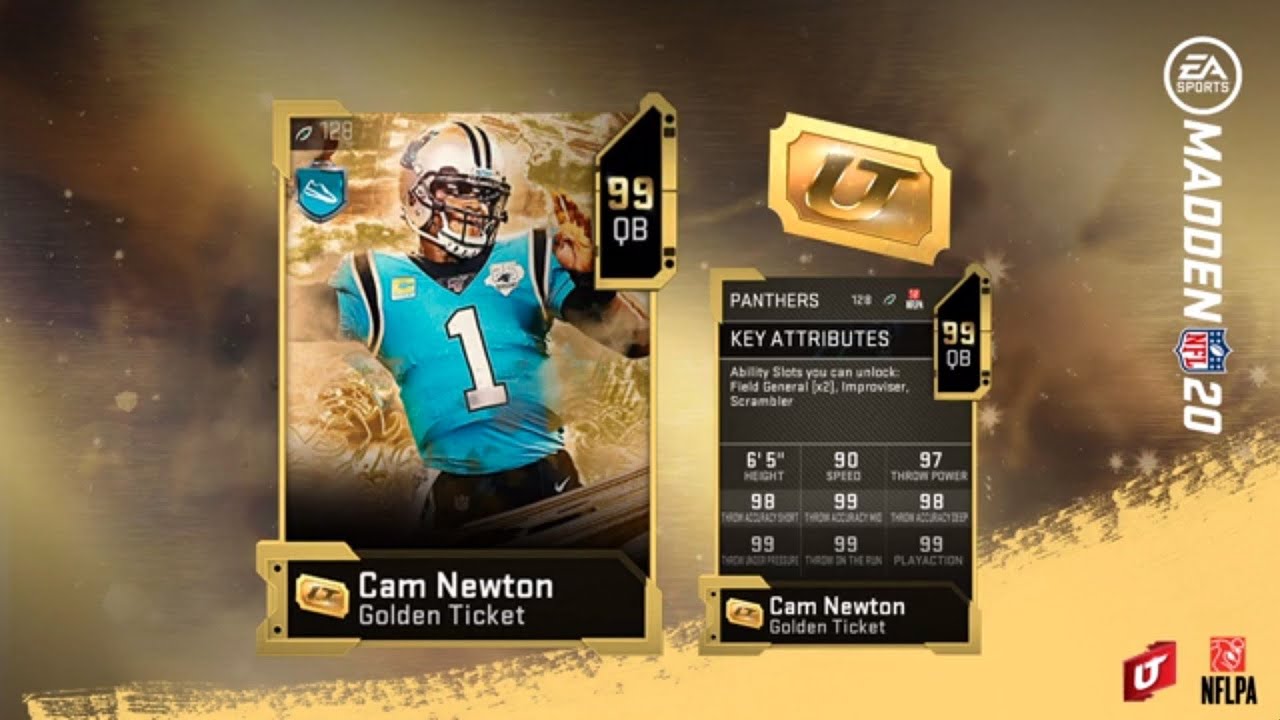 Cam Newton Golden Ticket First GT PULL EVER LOL