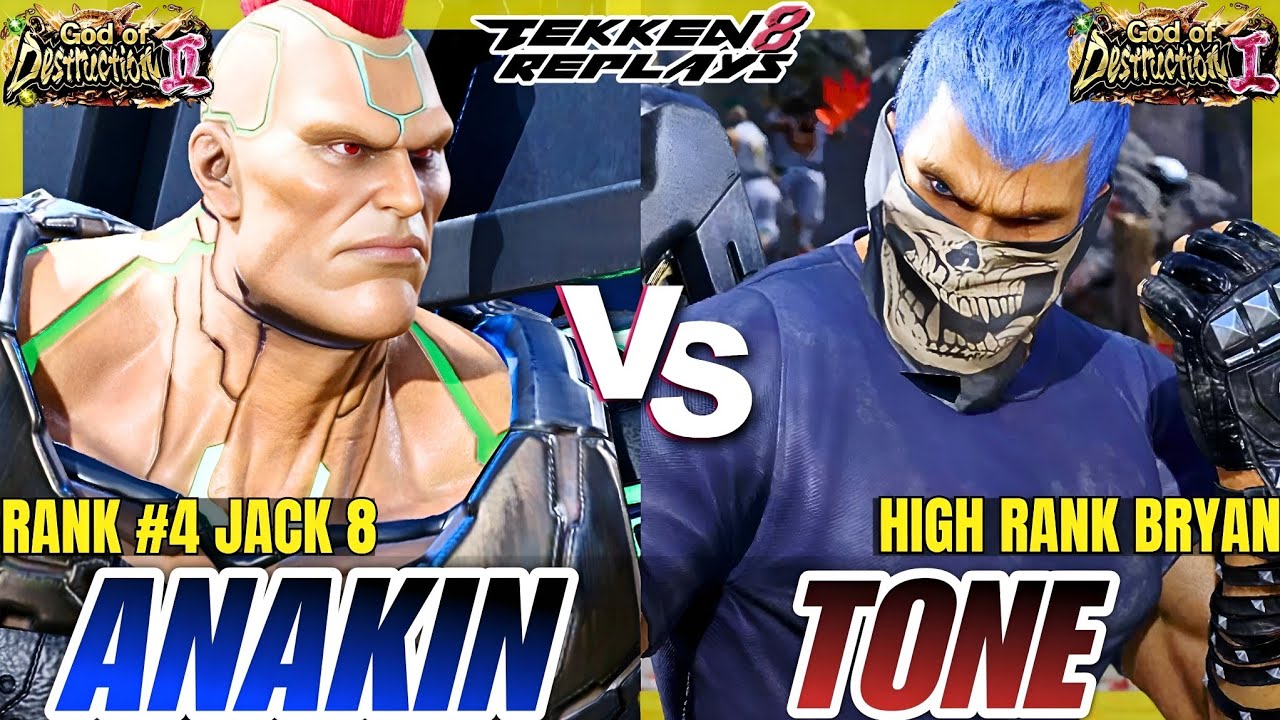 Tekken 8 - Anakin (Jack-8) vs Hidetone (Bryan) - High Level Ranked Match Replay