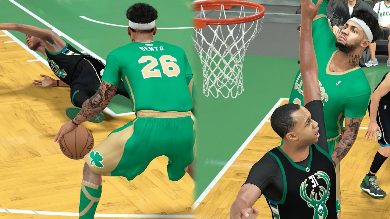 NBA 2k17 MyCAREER - Near Half Court Shot! Mean Poster Dunk!! Ep. 83
