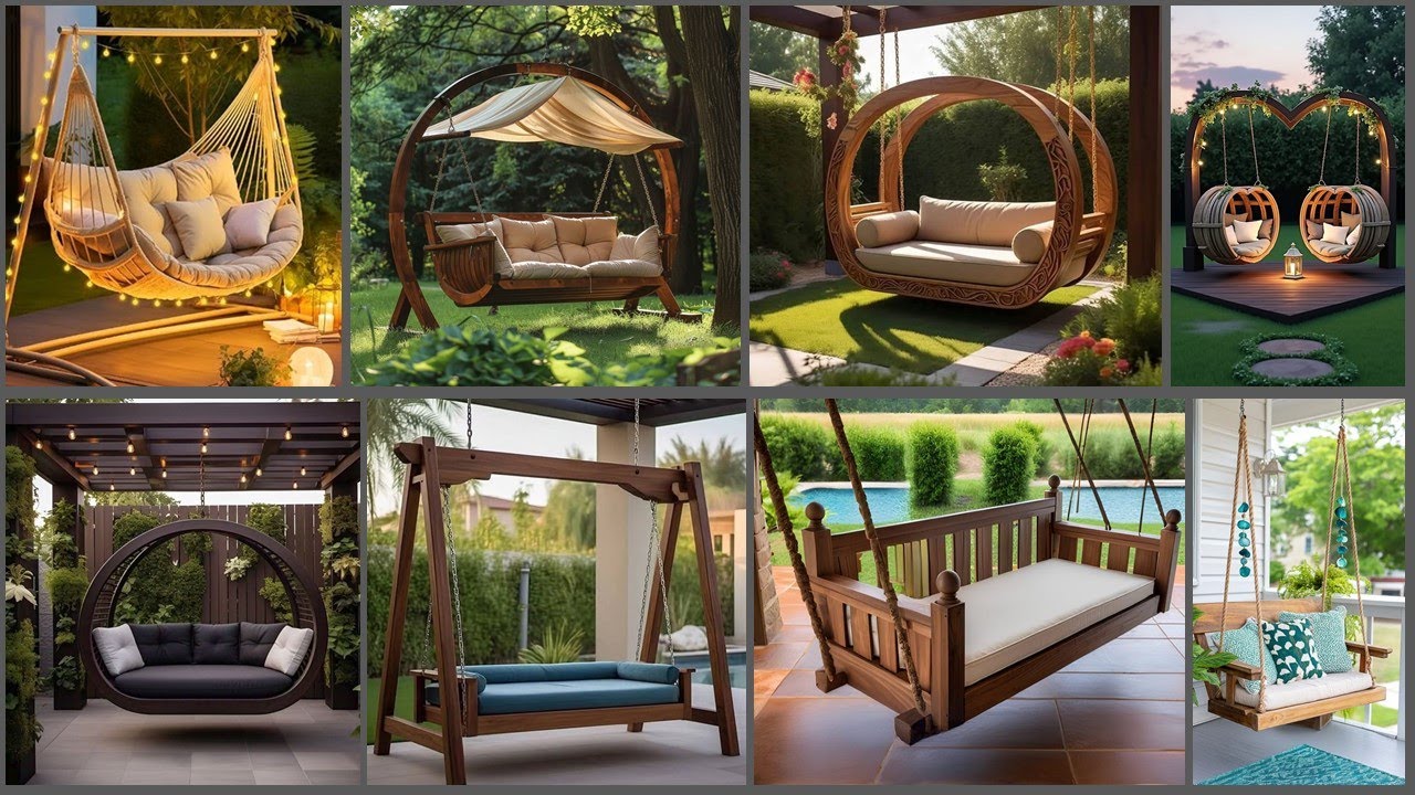 Wooden Porch Swing Chairs | Stylish Outdoor & Indoor Designs & Ideas