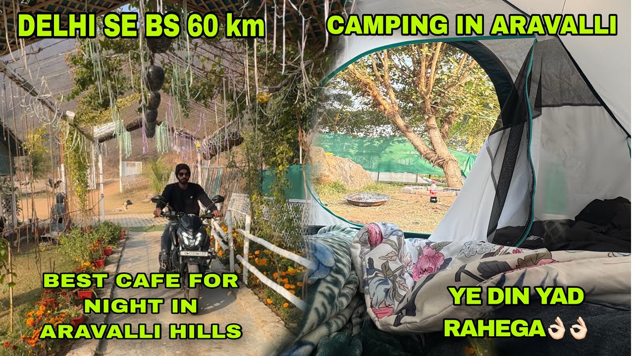 Dominar400 , arravali hills night camping in extrem tempreture 😱😱😱
