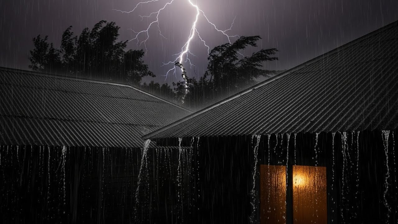 Torrential Rain & Thunder for Deep Sleep, Anxiety Relief & Calm Mind #34