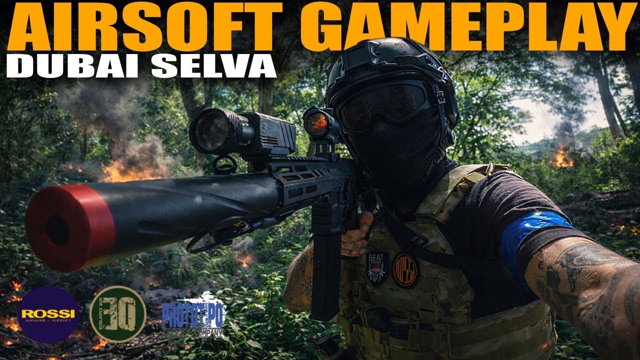 GAMEPLAY INSANA DE AIRSOFT NA MATA - NEPTUNE PDW - CAMPO DUBAI SELVA