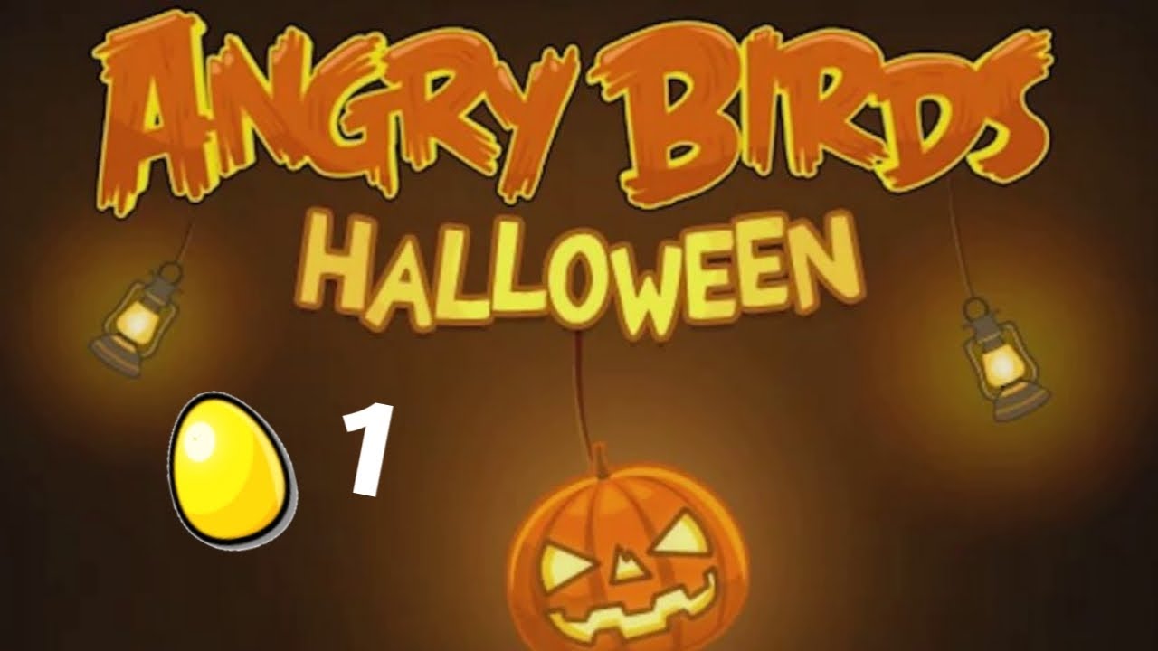 Angry Birds Seasons Trick or Treat All Golden Eggs Walkthrough