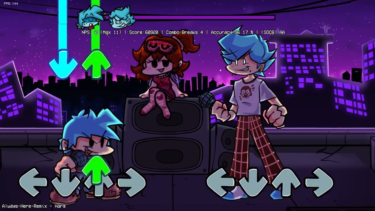 FnF Big Brother Mod: [Free Play] Always Here (Remix) 4x Scroll Speed