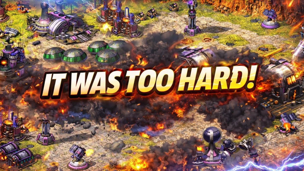 Red Alert 2 | It Was too HARD! | (7 vs 1 + Superweapons)
