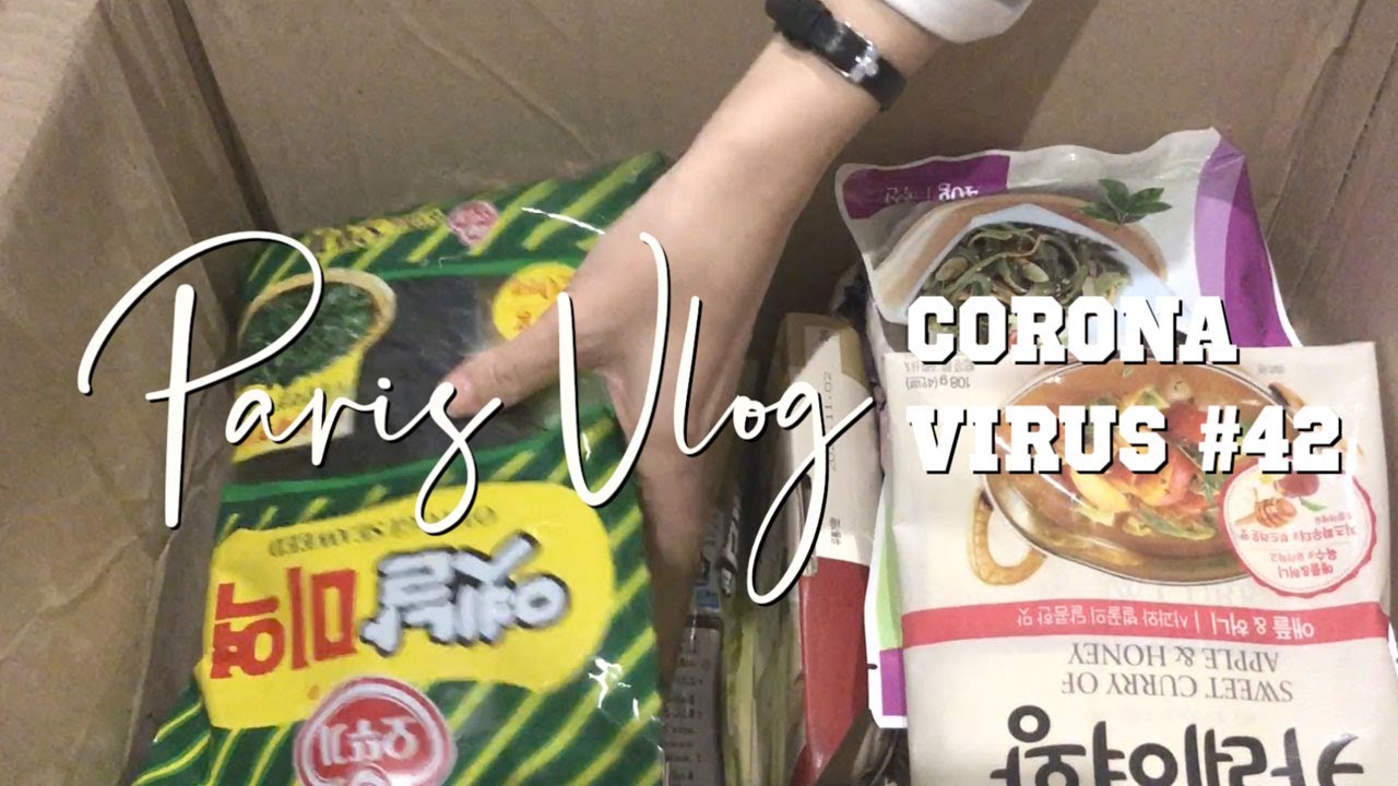 Paris daily vlog : 프랑스 코로나 격리42일째, 지인의 파리에서 한국귀국, 한국에서 온 택배, 주위 좋은이들의 정성가득담긴 마음 받은날, 파리일상브이로그