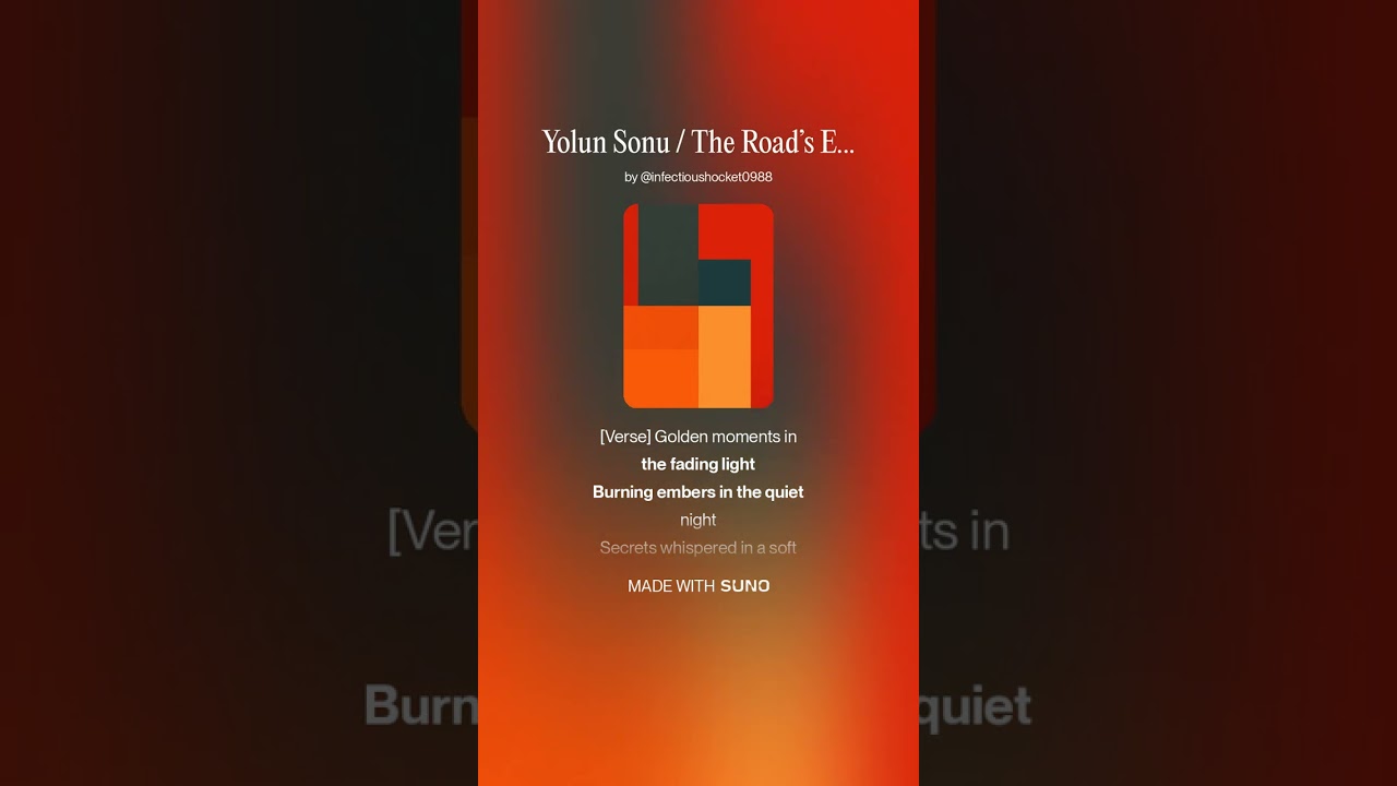 Yolun Sonu / The Road’s Edge / (TR. EN) __ Songs