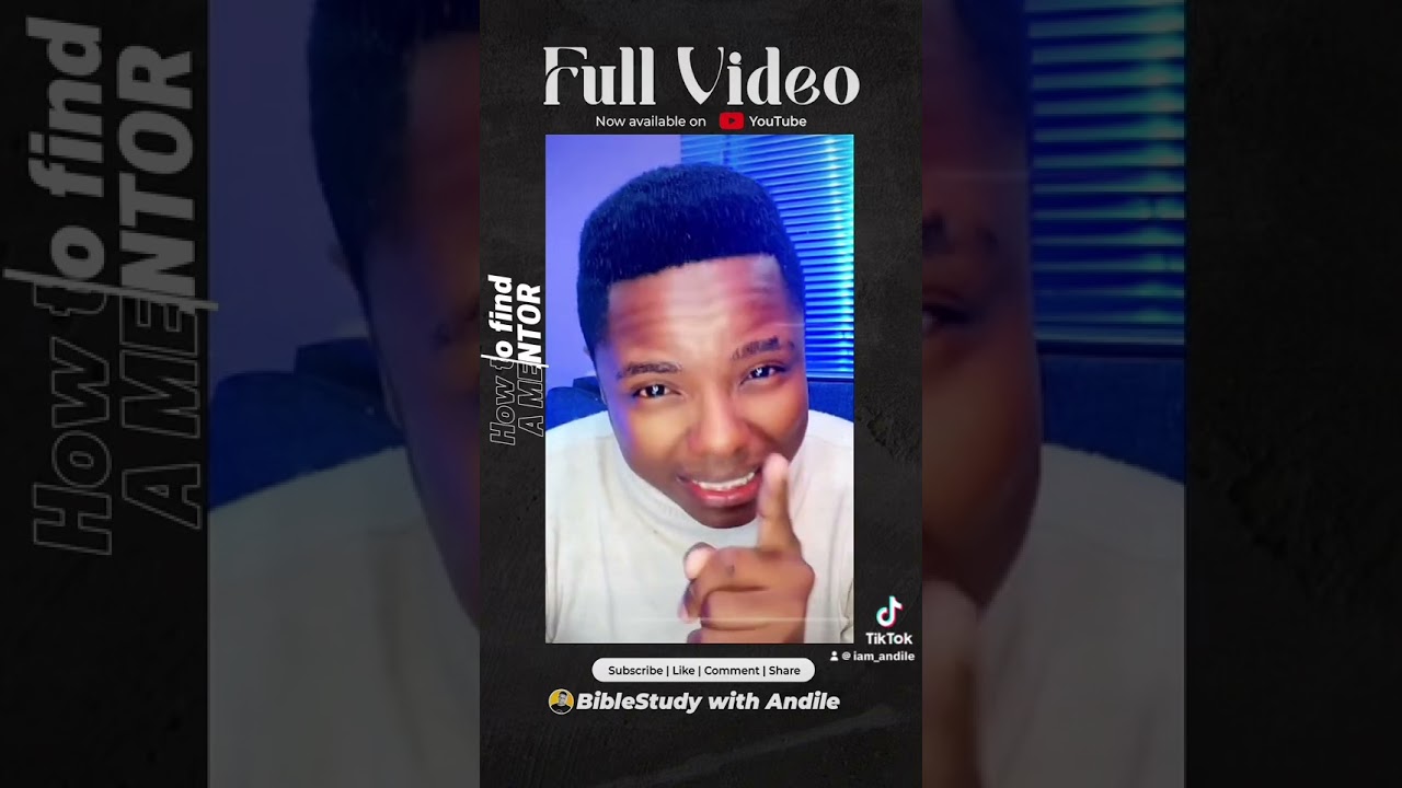 Why Do you need a Mentor - Andile Mkhize 