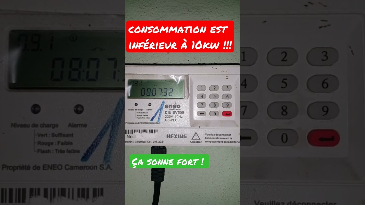 Les compteurs &eacute;lectriques pr&eacute;-pay&eacute;s sonnent lorsque la consommation est inf&eacute;rieure &agrave; 10 Kw !!!!