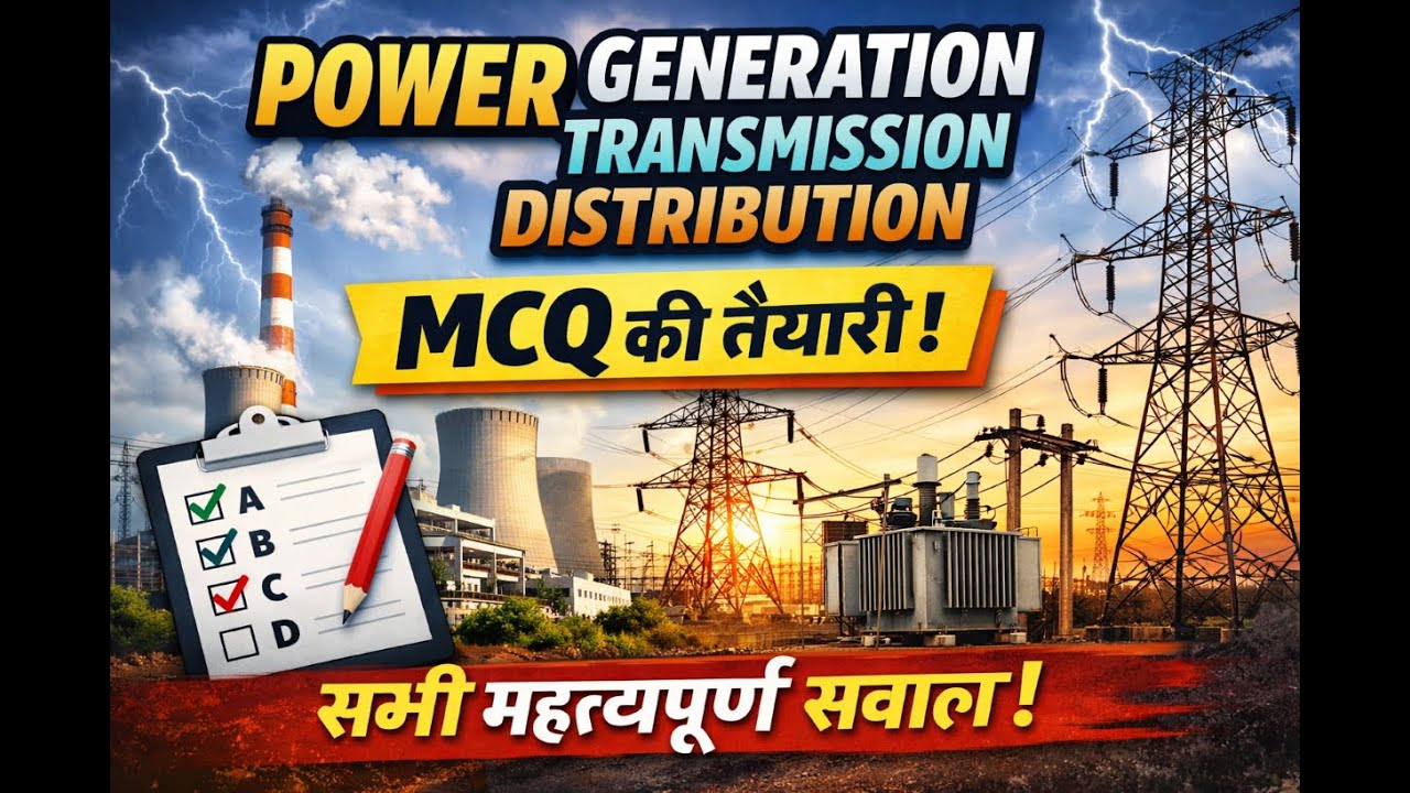 POWER  GENERATION TRANSMISSION DISTRIBUTION MCQ