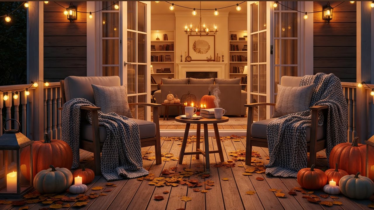 2 Hours Smooth Jazz 🍂 Cozy Autumn Home Ambience