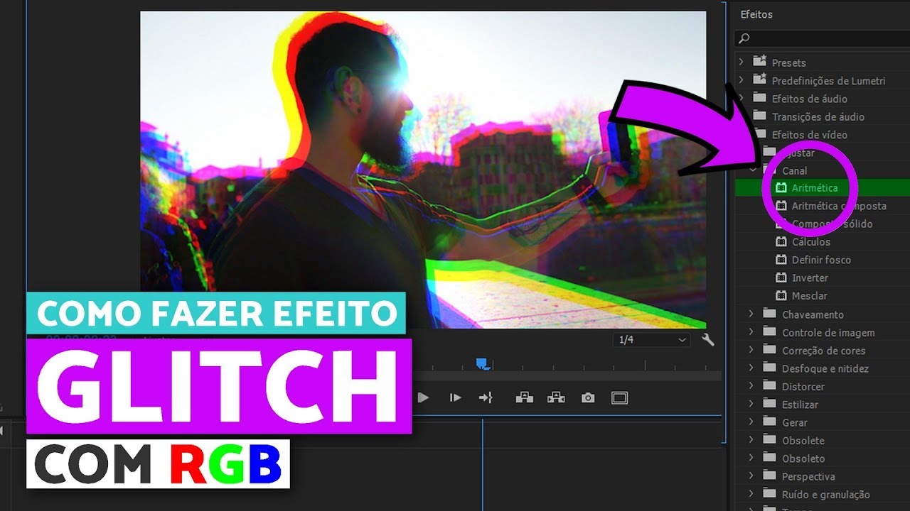 COMO FAZER EFEITO GLITCH No Adobe Premiere | EditaPraMim