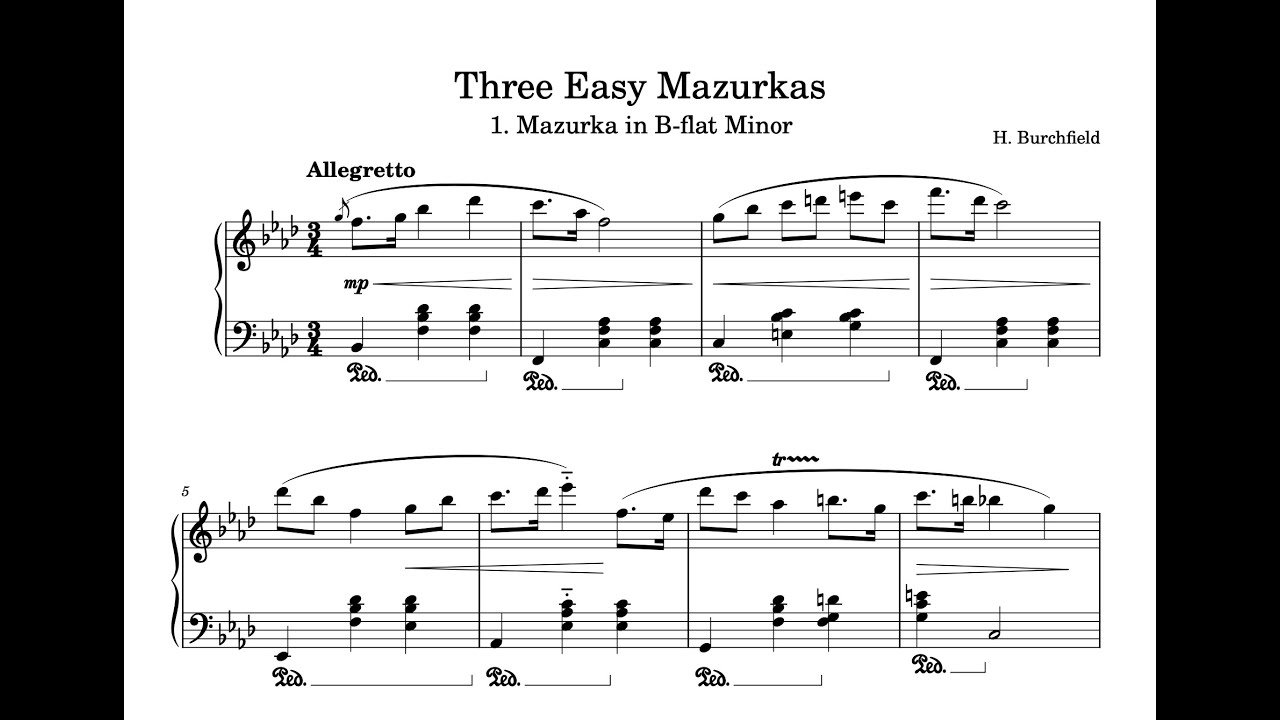Three Easy Mazurkas
