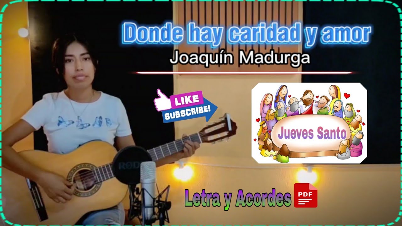 Donde hay caridad y amor -Jueves Santo (Letra y Acordes PDF)
