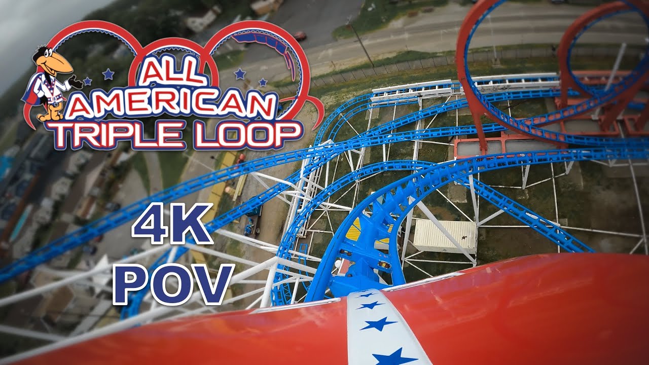 All American Triple Loop At Indiana Beach 4K POV