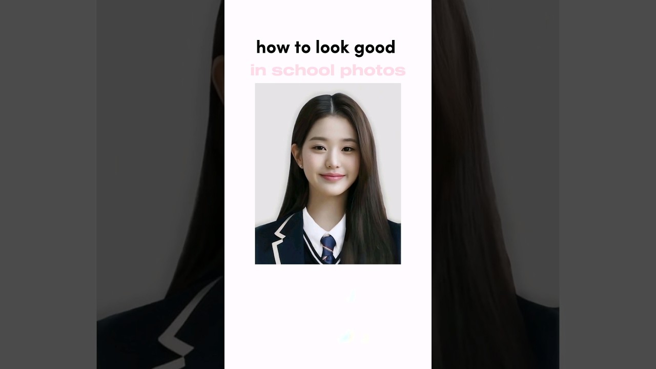 how to look good in school photos 📷🌷 #kpop #school #shorts
