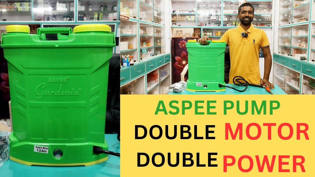 Aspee double battery sprayer pump, full speed. only 4000rs