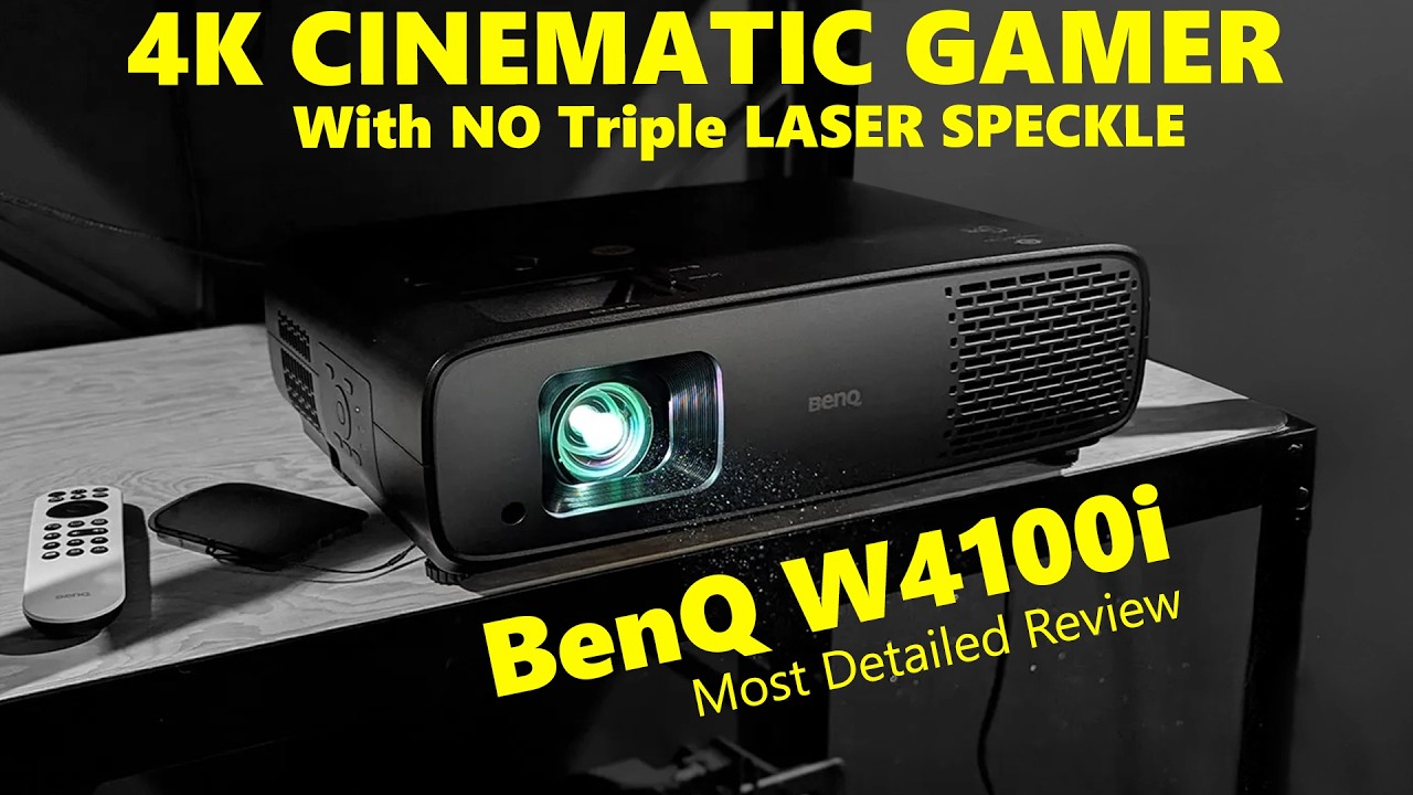 Benq W4100i Zero Speckle 4LED Gamer 4K Cinematic Projector Review !