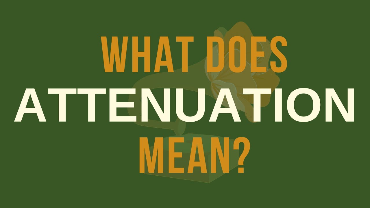 What Does Attenuation Mean? - Home Music Studio Terms