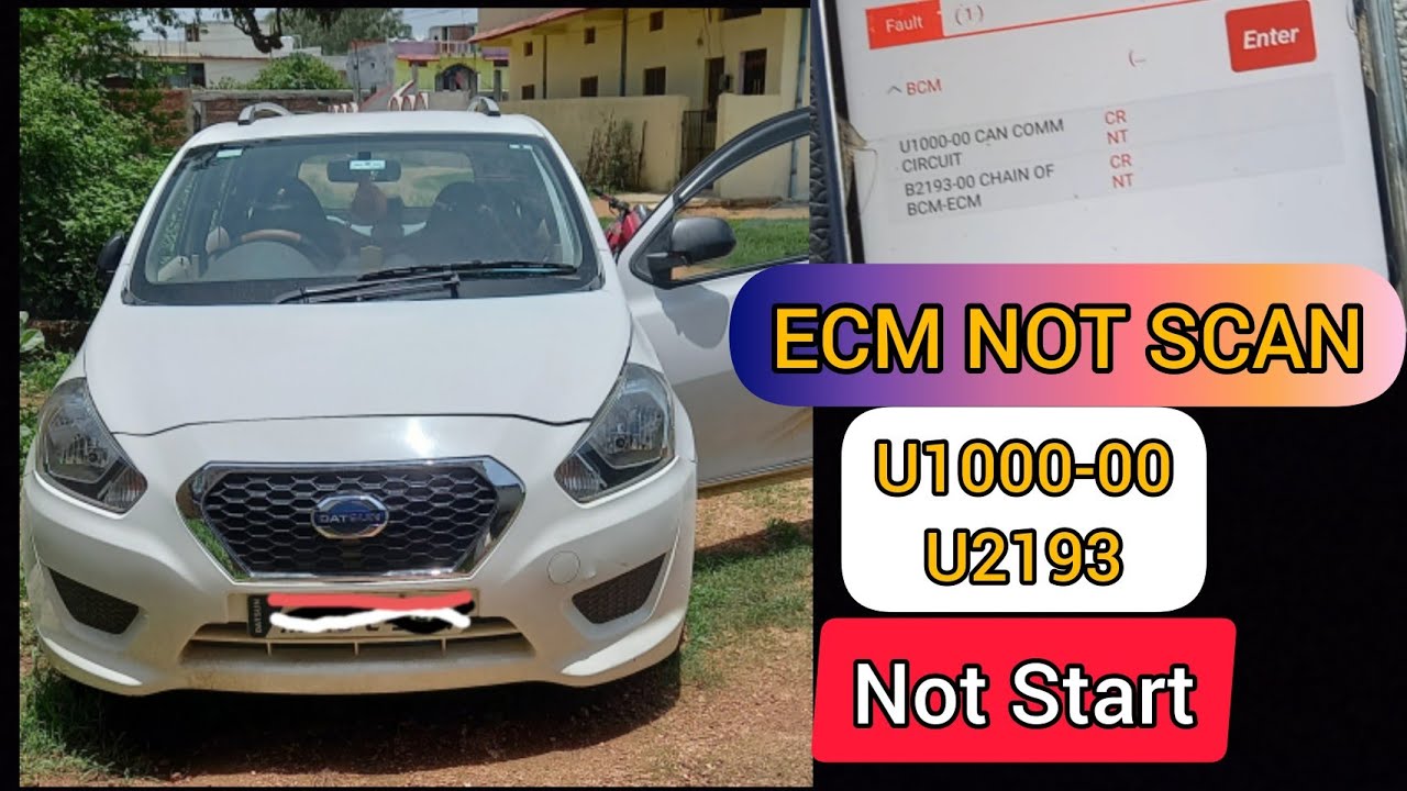 (DATSUN GO+) Не заводится, проблема с проводкой, код ошибки иммобилайзера U1000, U2193! Обязатель...