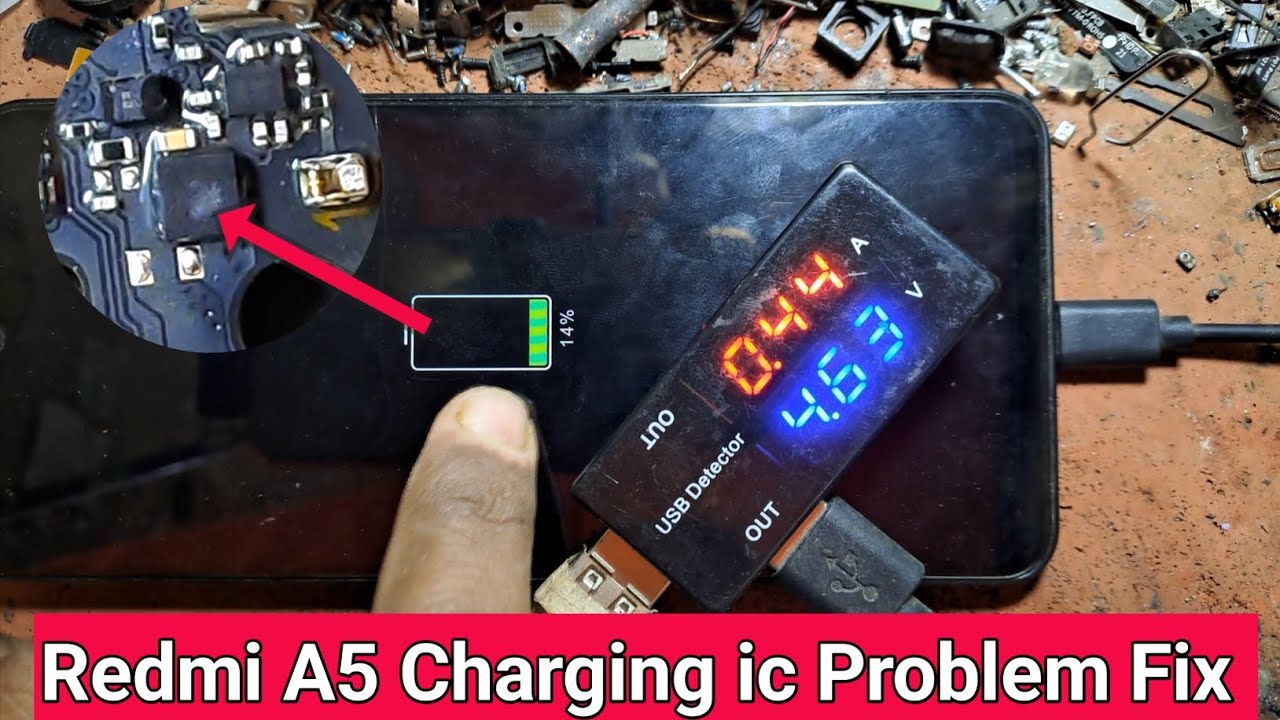 Redmi A5 Charging IC Problem & Full Shorting Solution | Charging Light Off Fix 📲🛠✅️
