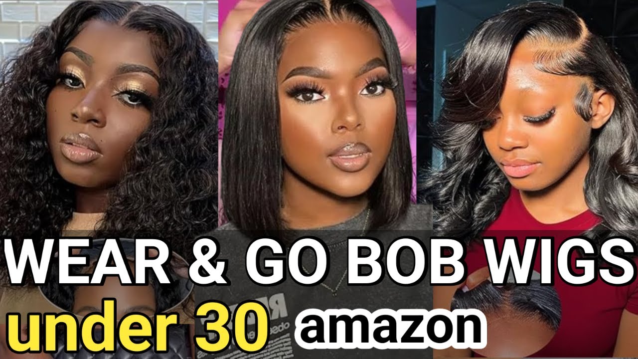 🔥AMAZON BEST SELLING WEAR & GO BOB HUMAN HAIR LACE FRONT WIG UNDER 30 LACE WIG COMPILATION 2025