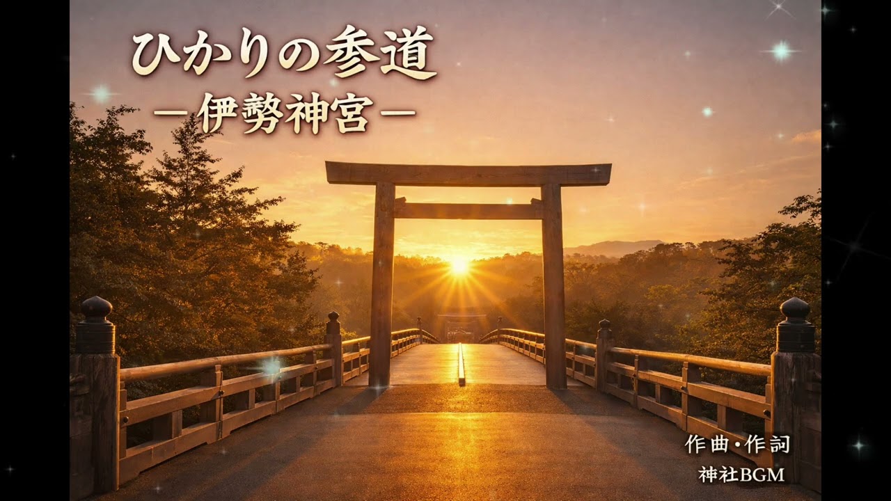 【開運BGM】ひかりの参道ー伊勢神宮ー/The Path of Light - Ise Shrine/作業用BGM/神社BGM