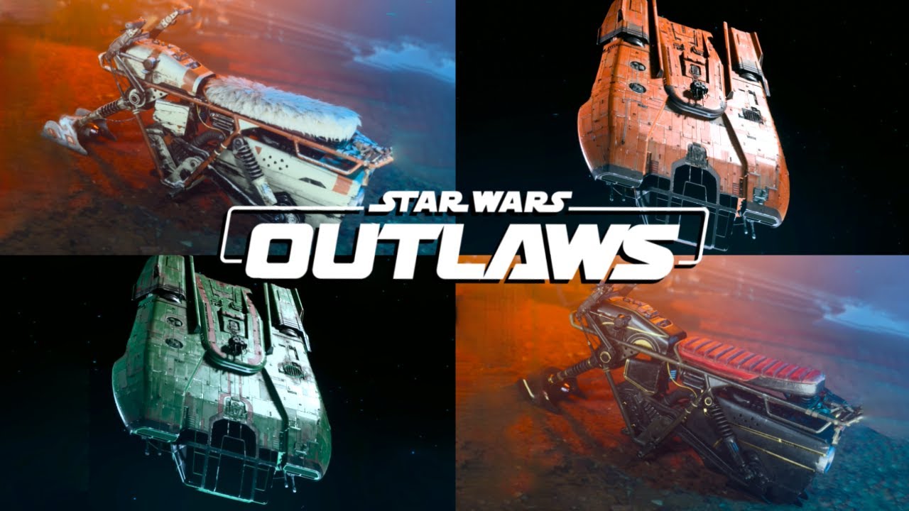 Star Wars Outlaws - All Trailblazer & Speeder Customization (4K 60FPS)