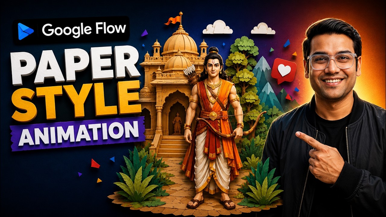 Create Viral Paper Style Videos with AI 🤯| Documentary, AI Ads & Photo Animation (FREE) #googleflow