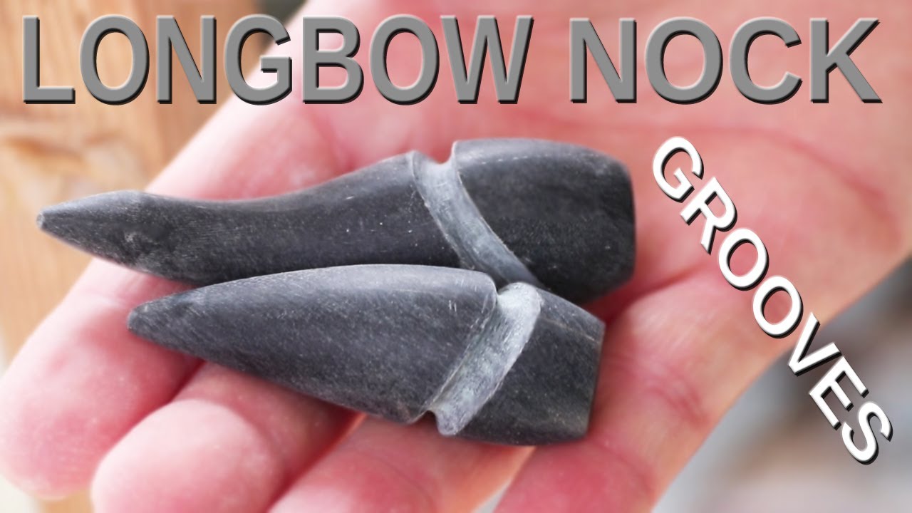 How to cut or carve a string groove in horn English Longbow Nocks