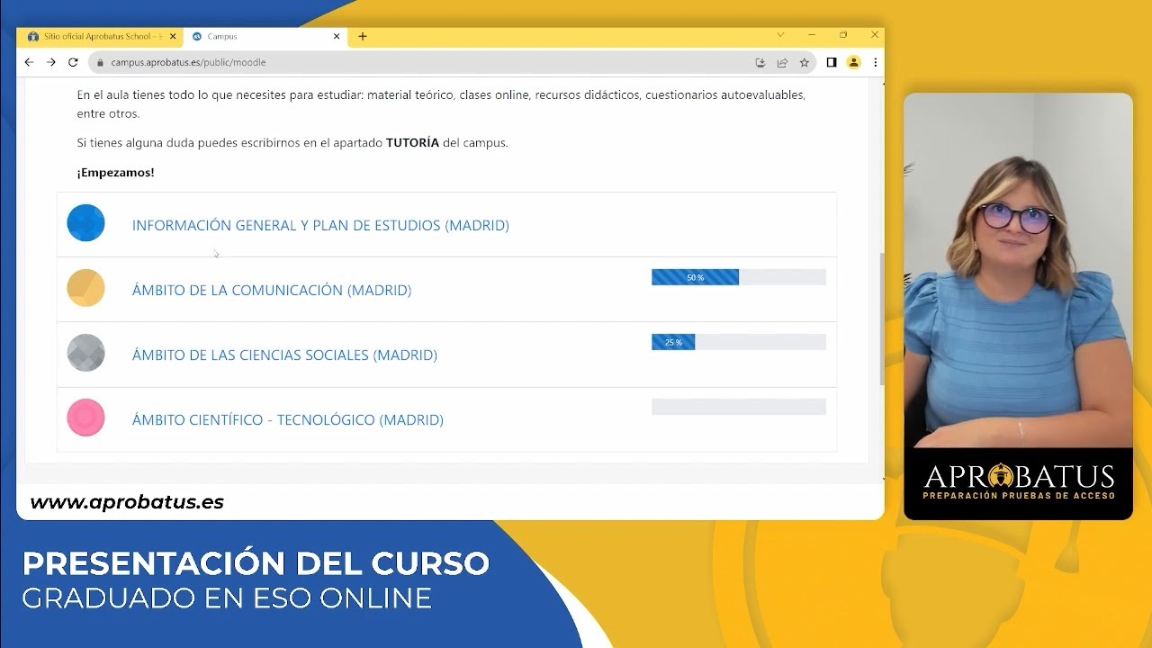 Presentación Online del Curso de Graduado en ESO 📚