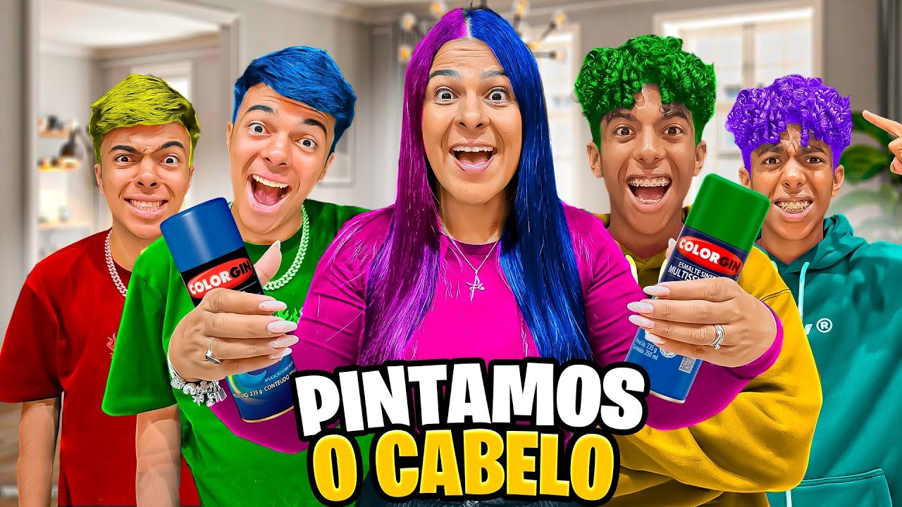 TODOS PINTARAM O CABELO! MAS DEU TUDO ERRADO! *nos arrependemos?
