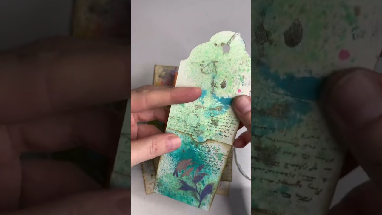 Sprayed ink tags 