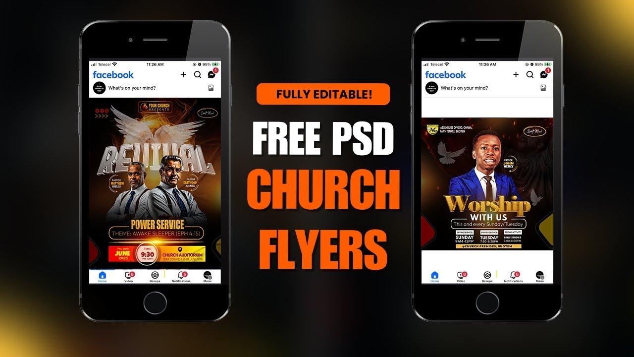 FREE PSD Church Flyer Files - Fully Editable!