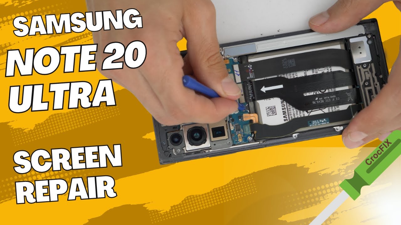 Fix & Repair LCD Display Screen on SAMSUNG NOTE 20 ULTRA / tutorial by CrocFIX
