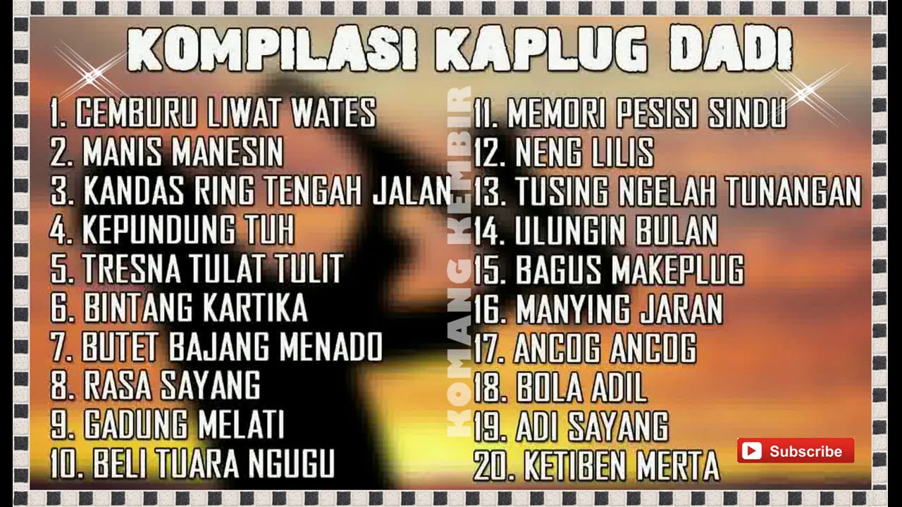 20 Tembang Bali Lawas Kompilasi KAPLUG DADI #dirumahaja dengerin #kaplugdadi